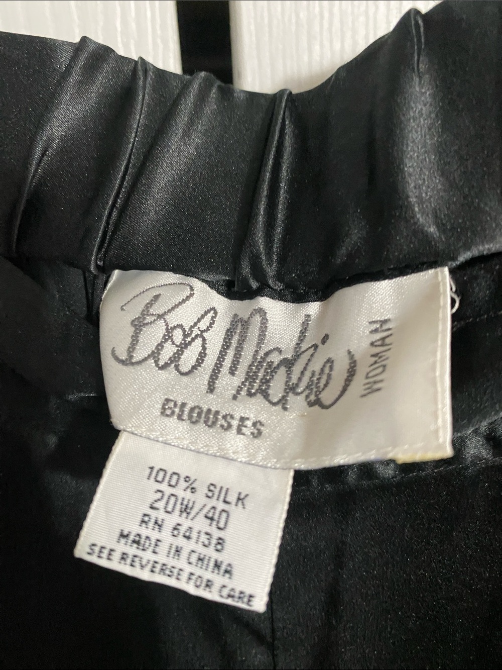Bob Mackie silk black lightweight pants size 20W - Picture 7 of 8
